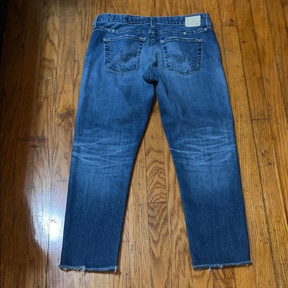 AG Adriano Goldschmied The Ex Boyfriend Slim Blue Denim Jeans Size 29 - Picture 14 of 16